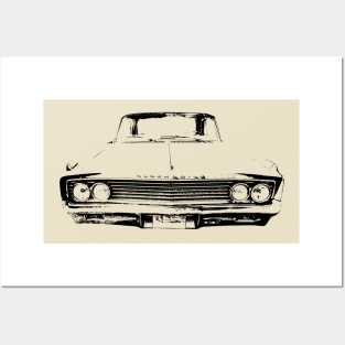 Oldsmobile Dynamic 88 1960s American classic car monoblock black Posters and Art